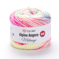 6416 Пряжа Alpine Angora Melange New, 150гр-180м (різнокольоровий). YarnArt