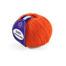 642 Пряжа Campolmi Filati Baby, 50г - 200м, морквяний, 100% меринос