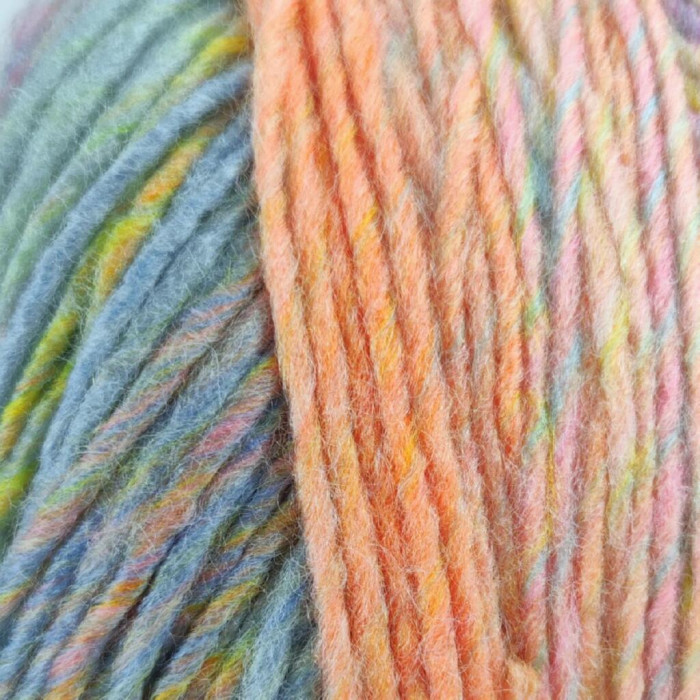 646 Пряжа Mondial Samba, 200г - 400м, мультіколор, 30% вовна віргінська, 70% мікрофібра