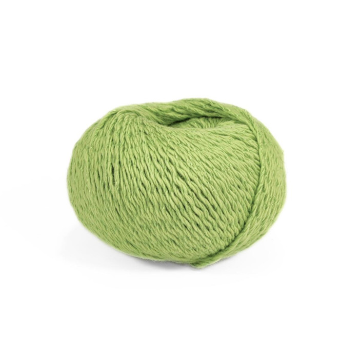 65 Пряжа Adriafil Tenerife, 50г - 90м, салатовий, 90% бавовна, 10% віскоза