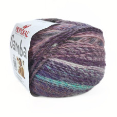 650 Пряжа Mondial Samba, 200г - 400м, мультіколор, 30% вовна віргінська, 70% мікрофібра