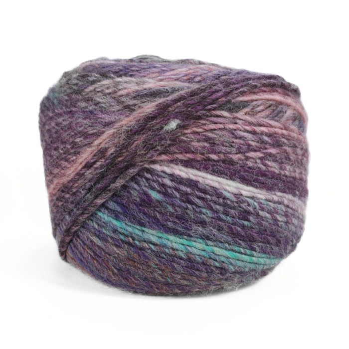 650 Пряжа Mondial Samba, 200г - 400м, мультіколор, 30% вовна віргінська, 70% мікрофібра