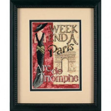 65049 Dimensions Набір для вишивки рахунковим хрестиком - Вікенд в Парижі Weekend in Paris 13x18 см, Aida18