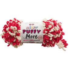 6540 Пряжа Puffy More 150гр-11,5м (різнокольорова). Alize