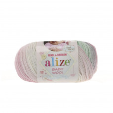 6541 Пряжа Baby Wool Batik 50гр - 175м (Різнокольорова) Alize(Знятий з виробництва)