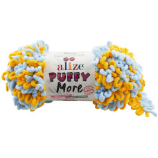 6554 Пряжа Puffy More 150гр-11,5м (різнокольорова). Alize