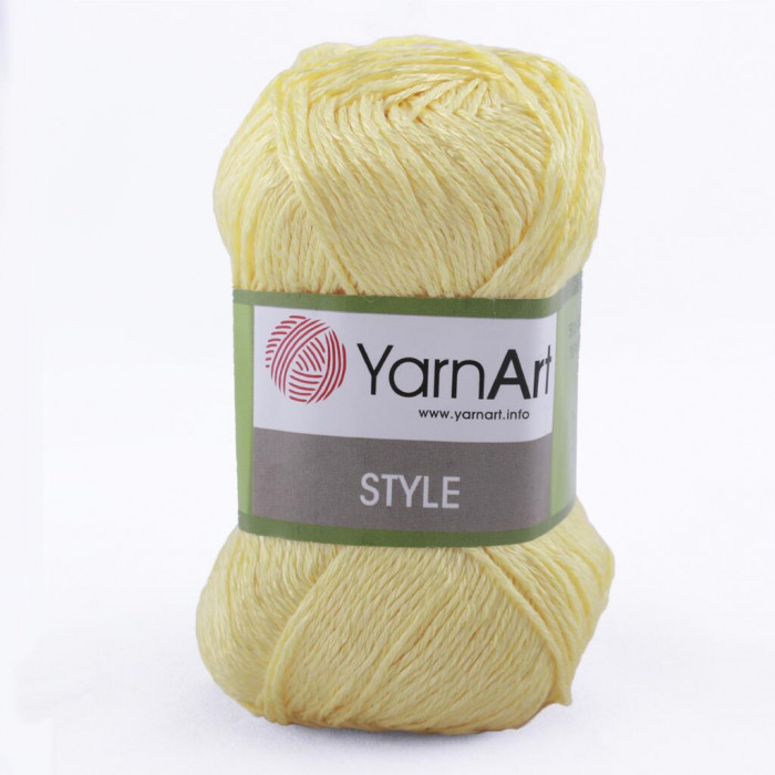 656 Пряжа Style 50гр - 185м (Блідо-жовтий) YarnArt
