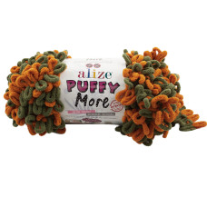 6561 Пряжа Puffy More 150гр-11,5м (різнокольорова). Alize