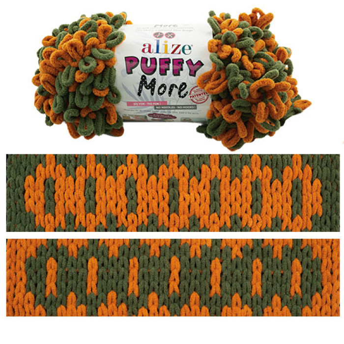 6562 Пряжа Puffy More 150гр-11,5м (різнокольорова). Alize