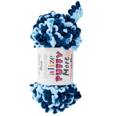 6573 Пряжа Puffy More 150гр-11,5м (різнокольорова). Alize