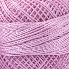 66 Муліне Art. 87 Pearl Cotton Luca-S, бавовна, 10 г, 80 м, колір сіренево-рожевий