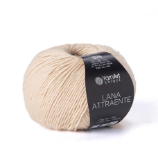 6603 Пряжа Lana Attraente YarnArt , 50г - 180м, бежевий, 100% вовна