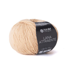 6604 Пряжа Lana Attraente YarnArt , 50г - 180м, бежевий, 100% вовна