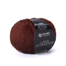 6607 Пряжа Lana Attraente YarnArt , 50г - 180м, бордовий, 100% вовна