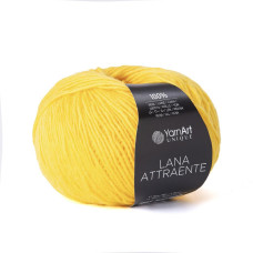 6612 Пряжа Lana Attraente YarnArt , 50г - 180м, жовтий, 100% вовна