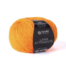 6615 Пряжа Lana Attraente YarnArt , 50г - 180м, помаранчевий, 100% вовна