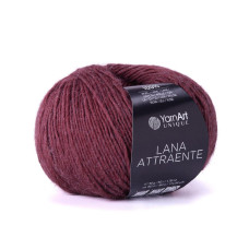 6623 Пряжа Lana Attraente YarnArt , 50г - 180м, бордовий, 100% вовна