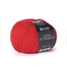 6625 Пряжа Lana Attraente YarnArt , 50г - 180м, червоний, 100% вовна