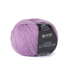 6629 Пряжа Lana Attraente YarnArt , 50г - 180м, фіолетовий, 100% вовна