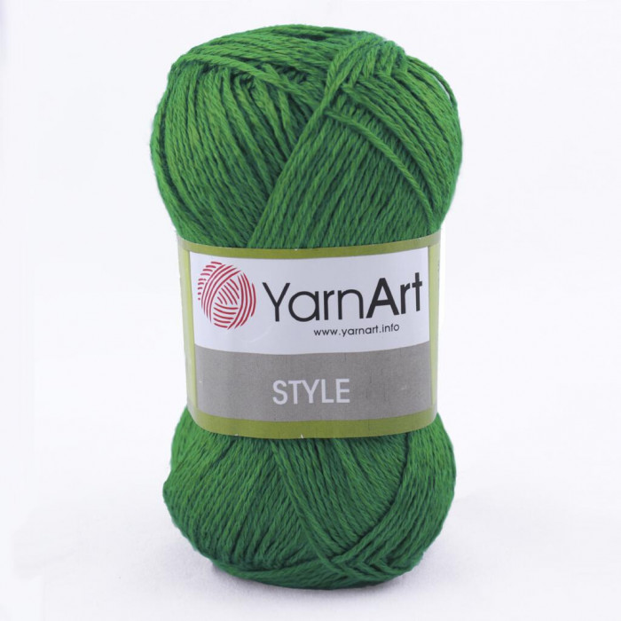 664 Пряжа Style 50гр - 185м (Темно-зелений) YarnArt