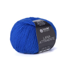 6667 Пряжа Lana Attraente YarnArt , 50г - 180м, синій, 100% вовна