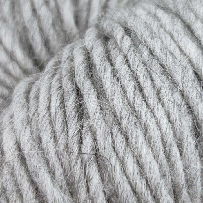 67 Пряжа Adriafil Llama, 100г - 120м, світло-сірий, 50% лама вовна, 50% вовна