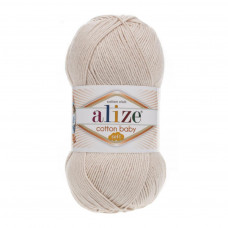 67 Пряжа Cotton Baby Soft 100гр - 270м (Світло-бежевий) Alize(Знятий з виробництва)