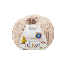 67 Пряжа Cotton Gold Hobby New  50г-165мм (коричнево-бежевий). Alize