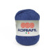 68 Пряжа Adriafil Fenice, 50г - 155м, темно-бакитний, 80% бавовна перероблена, 15% бавовна, 5% інші волокна