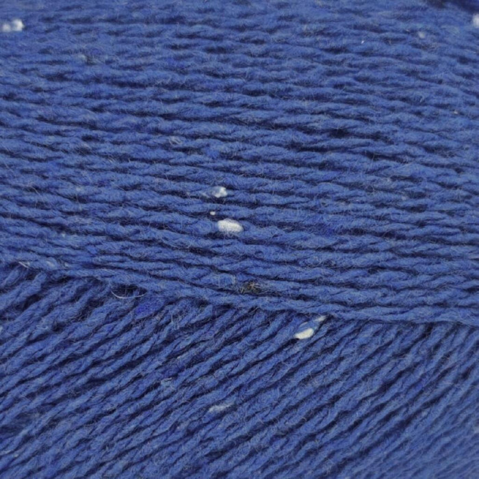 68 Пряжа Adriafil Fenice, 50г - 155м, темно-бакитний, 80% бавовна перероблена, 15% бавовна, 5% інші волокна
