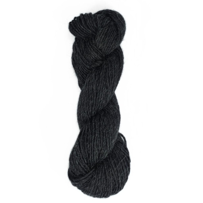 68 Пряжа Adriafil Llama, 100г - 120м, антрацит, 50% лама вовна, 50% вовна