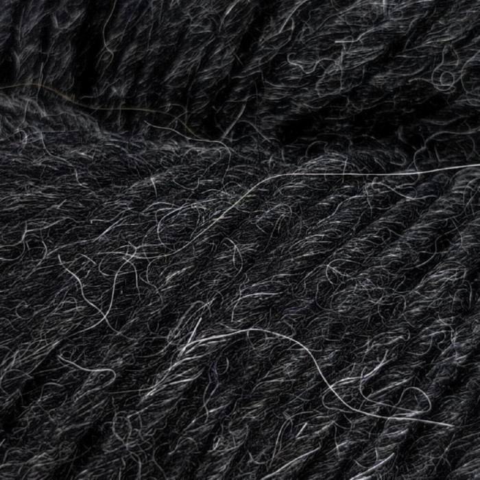 68 Пряжа Adriafil Llama, 100г - 120м, антрацит, 50% лама вовна, 50% вовна