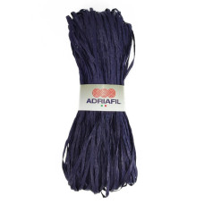 68 Рафія Adriafil Rafia Filato, 50г - 100-150м, темно-синій, 100% рослинна целюлоза