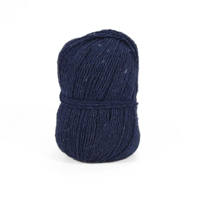 69 Пряжа Adriafil Fenice, 50г - 155м, темно-синій, 80% бавовна перероблена, 15% бавовна, 5% інші волокна