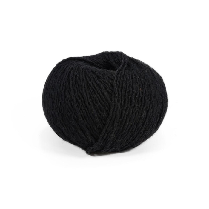 69 Пряжа Adriafil Tenerife, 50г - 90м, чорний, 90% бавовна, 10% віскоза