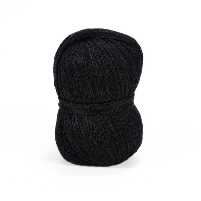 69 Пряжа Adriafil Totalino, 50г - 140м, чорний, 100% льон