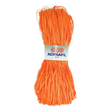 69 Рафія Adriafil Rafia Filato, 50г - 100-150м, помаранчевий, 100% рослинна целюлоза