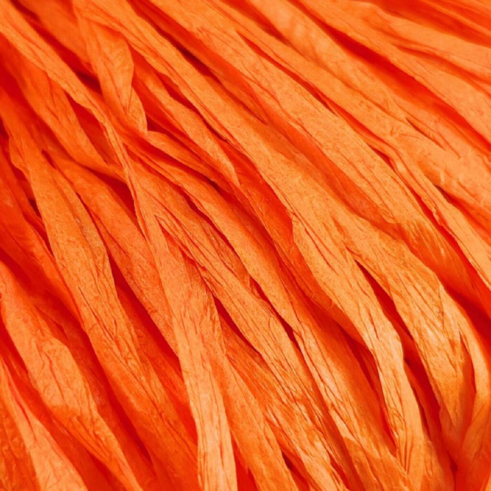 69 Рафія Adriafil Rafia Filato, 50г - 100-150м, помаранчевий, 100% рослинна целюлоза