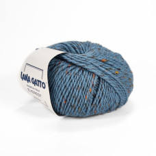 6962 Пряжа Lana Gatto Everest, 50г - 100м, блакитний, 95% вовна, 5% віскоза