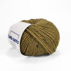 6964 Пряжа Lana Gatto Everest, 50г - 100м, оливковий, 95% вовна, 5% віскоза