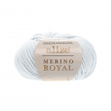 698 Пряжа Merino Royal 50гр - 100м (Біла глина). Alize