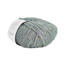 7 Пряжа Laines du Nord Chaska, 25г - 125м, блакитна ялина, 34% вовна, 10% кашемір, 16% бавовна, 29% нейлон, 11% металевий PL