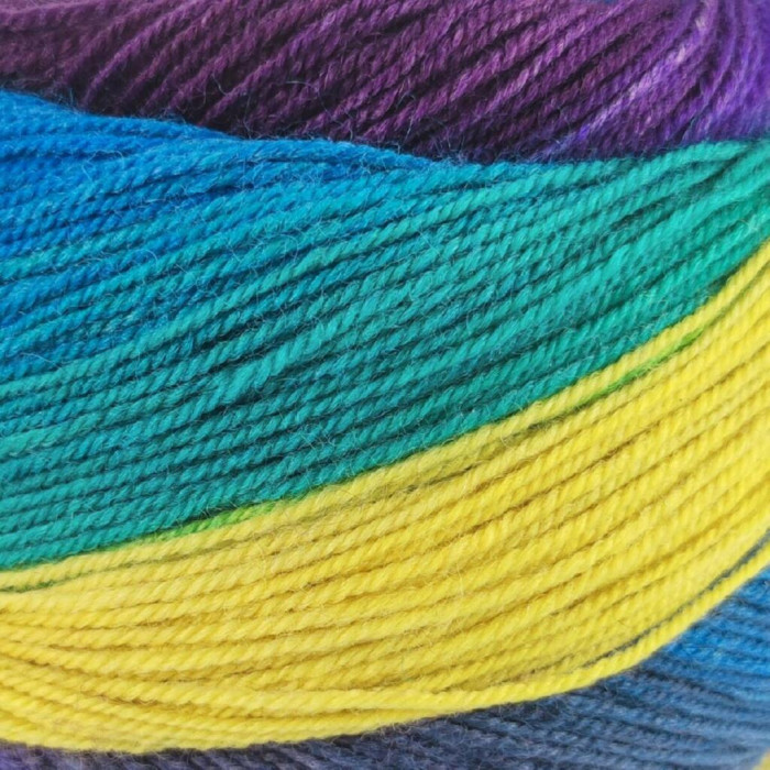 7 Пряжа Laines du Nord Harmonious Sock, 100г - 420м, різнокольоровий, 75% вовна, 25% нейлон