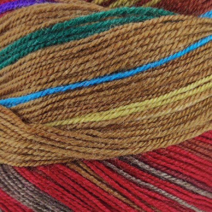 7 Пряжа Laines du Nord Indulgence Sock, 100г - 420м, різнокольоровий, 75% вовна, 25% нейлон