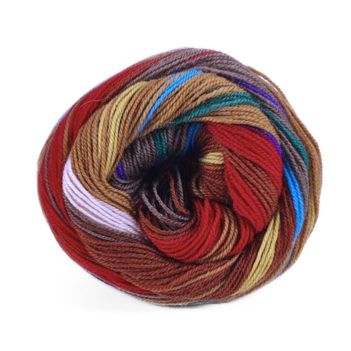 7 Пряжа Laines du Nord Indulgence Sock, 100г - 420м, різнокольоровий, 75% вовна, 25% нейлон