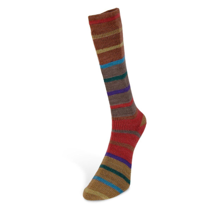 7 Пряжа Laines du Nord Indulgence Sock, 100г - 420м, різнокольоровий, 75% вовна, 25% нейлон