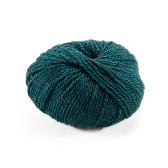 7 Пряжа Laines du Nord Merino Yak, 50г - 115м, малахітовий, 15% альпака, 15% як, 70% вовна