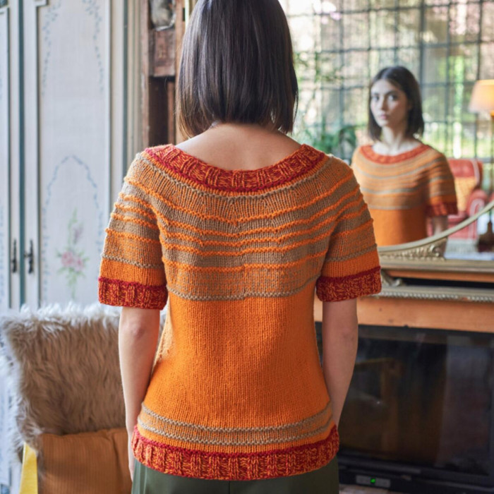 7 Пряжа Laines du Nord Soft Carded Merino, 25г - 90м, червоний, 100% вовна