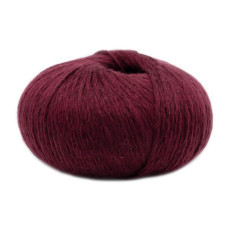 7 Пряжа Laines du Nord Soft Lino, 50г - 135м, бордовий, 80% льон, 20% бавовна