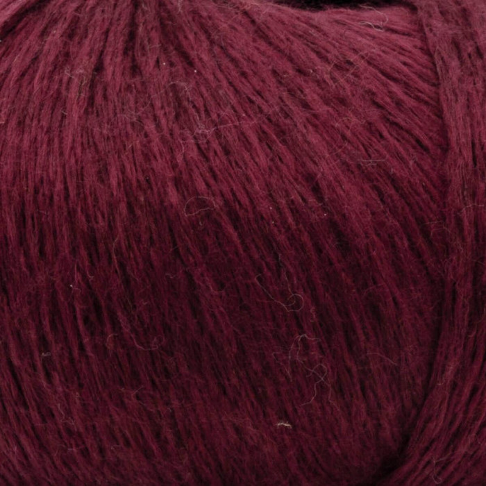 7 Пряжа Laines du Nord Soft Lino, 50г - 135м, бордовий, 80% льон, 20% бавовна